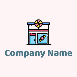 Candy Shop logo on a pale background - Abstrait
