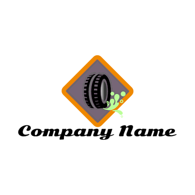 Logotipo de neumático móvil - Automobiles & Vehículos Logotipo