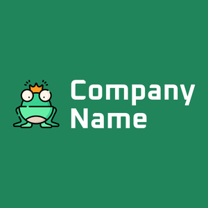Frog prince logo on a Elf Green background - Dieren/huisdieren
