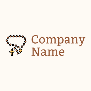 Rosary on a Floral White background - Religión