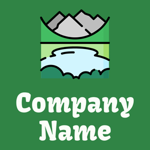 Lake logo on a Sea Green background - Meio ambiente