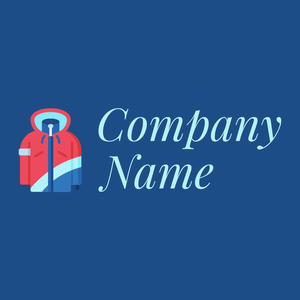 Jacket logo on a Bahama Blue background - Mode & Beauté