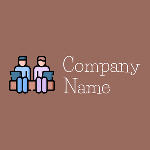 Coworkers logo on a Dark Chestnut background - Negócios & Consultoria