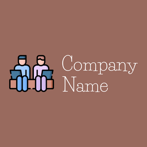 Coworkers logo on a Dark Chestnut background - Zakelijk & Consulting