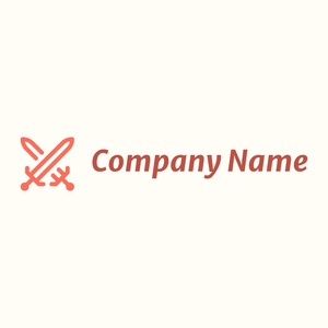 Fighting game logo on a Floral White background - Abstracto