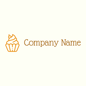 Cupcake logo on a Ivory background - Eten & Drinken