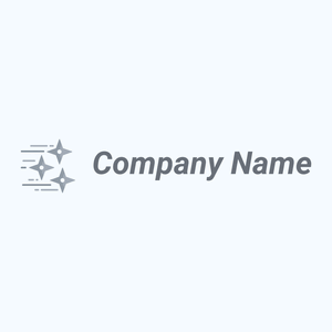 Silver Shuriken logo on a Alice Blue background - Abstrakt