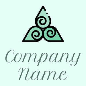 Harmony logo on a Mint Cream background - Abstract