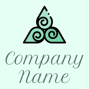 Harmony logo on a Mint Cream background - Abstracto