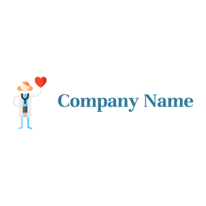 Heart Cardiologist logo on a White background - Medical & Farmacia