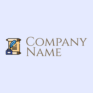 Quill logo on a Alice Blue background - Domaine des communications