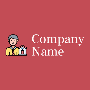Estate agent logo on a Fuzzy Wuzzy Brown background - Immobilien & Hypotheken