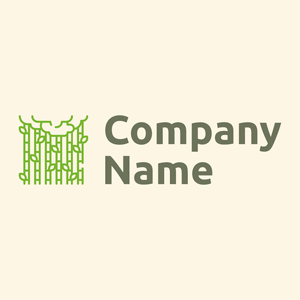Bamboo logo on a Corn Silk background - Umwelt & Natur
