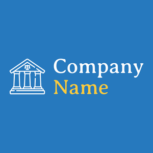 Courthouse logo on a Pelorous background - Arquitetura