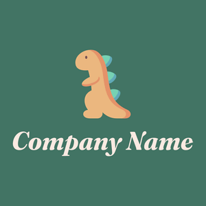 Baby toy logo on a Dark Green Copper background - Enfant & Garderie