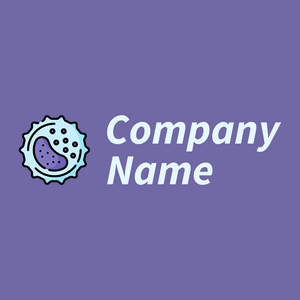 White blood cell logo on a Scampi background - Abstracto