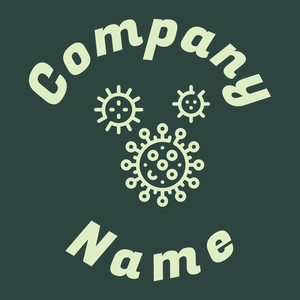 Coronavirus logo on a Gable Green background - Medical & Farmacia