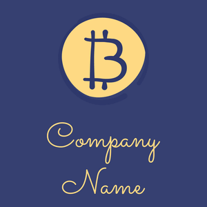Bitcoin logo on a Torea Bay background - Techno