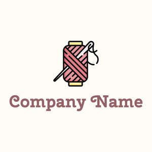 Needle logo on a Floral White background - Arte & Intrattenimento