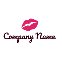 Logo mit großen Lippen - Hochzeitsservice