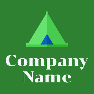 Lime Green Tent on a Japanese Laurel background - Paisage