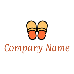 Slippers logo on a White background - Abstracto
