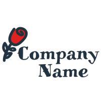 Rose auf dem linken Logo - Partnervermittlung Logo