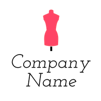 Logotipo do busto para roupas rosa - Vendas