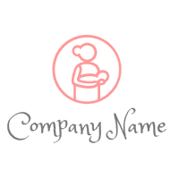 Logotipo madre y bebé - Niños & Guardería Logotipo