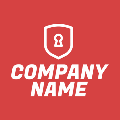 Logo with a red lock - Construction & Tools