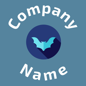 Bat on a Air Force Blue background - Animali & Cuccioli