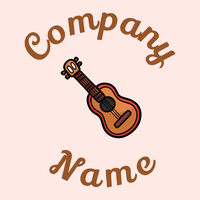 Acoustic guitar on a Misty Rose background - Arte & Entretenimiento