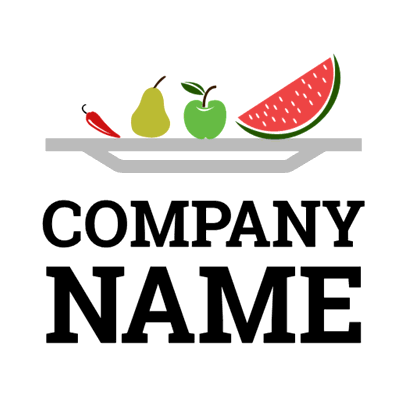 Fruit and Vegetable Farm Logo - Alimentos & Bebidas