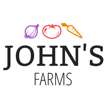 Bauern-Logo mit Gemüse - Landwirtschaft Logo