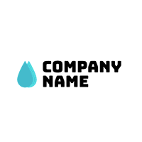 Logo with two drops of water - Medio ambiente & Ecología