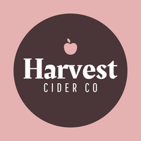 Apfelwein-Logo mit einem rosa Apfel - Landwirtschaft Logo