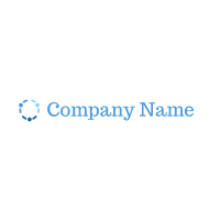 Logotipo de conexión circular azul - Comunidad & Sin fines de lucro Logotipo