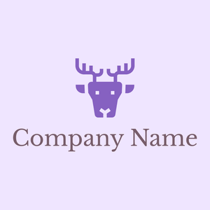 Reindeer logo on a Magnolia background - Dieren/huisdieren