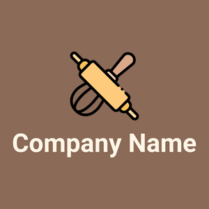 Rolling pin on a Beaver background - Comida & Bebida