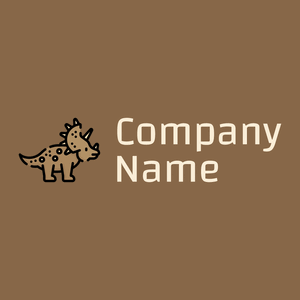 Triceratops logo on a Spicy Mix background - Dieren/huisdieren
