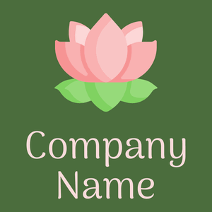 Lotus logo on a Fern Green background - Fiori