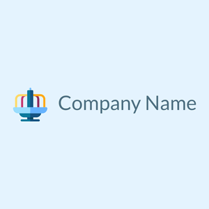 Merry go round logo on a Alice Blue background - Juegos & Entretenimiento