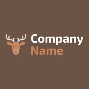 Deer logo on a Quincy background - Dieren/huisdieren