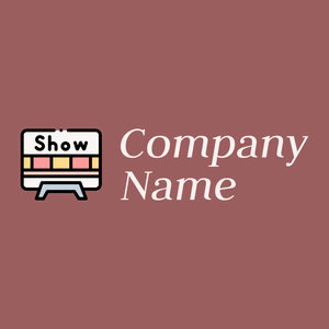 Tv show logo on a Dark Chestnut background - Computer