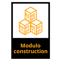 Logotipo con casas cubo - Arquitectura Logotipo