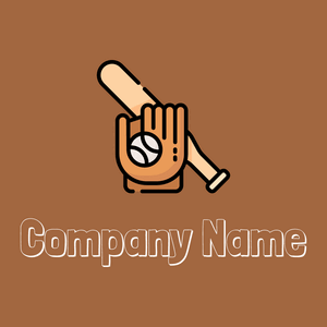 Baseball logo on a Sepia background - Schoonmaak & Onderhoud