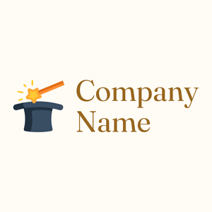 Top hat logo on a Floral White background - Entretenimento & Artes
