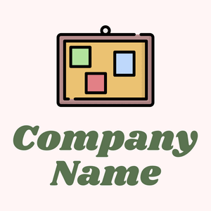 Corkboard logo on a Snow background - Abstrait