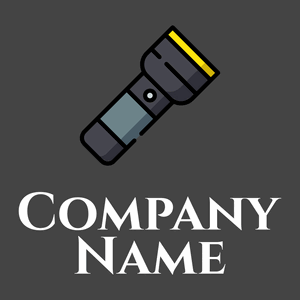 Flashlight logo on a Charcoal background - Construction & Outils