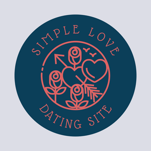 dating site logo with heart and rose - Fiori
